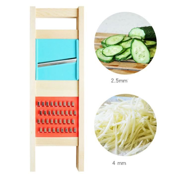 Râpe à Chou Multifonction - Trancheuse Légumes En Acier Inoxydable - Poignée Ergonomique, Base Antidérapante - Pour Chou, Carotte, Pomme De Terre - 8