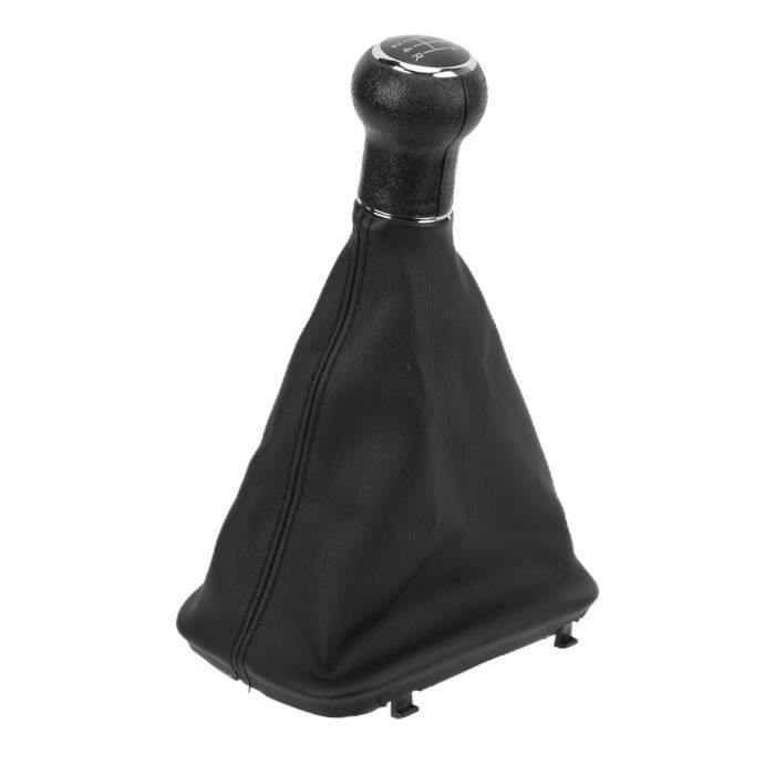 Pommeau De Levier De Vitesse SFONIA - 5 Vitesses Pour Peugeot 207, 307, 308 CC - Noir Et Argent