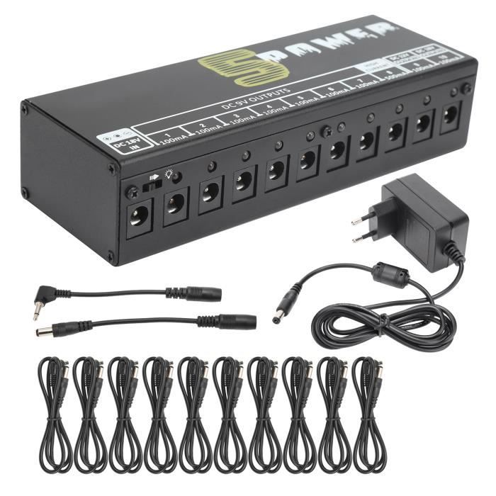 Akozon Pédale d'Alimentation pour Guitare Électrique : Protection Optimale et Performance Durable pour Vos Pédales