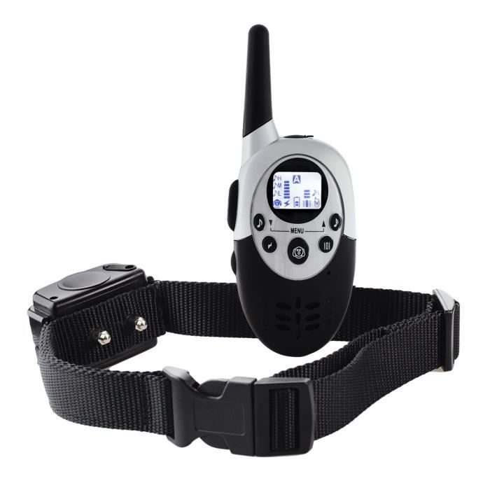 Meilleurs prix pour Tera® M613 collier de dressage de chien électrique rechargeable télécommandé sans fil avec écran LCD à portée de 1000 mètres