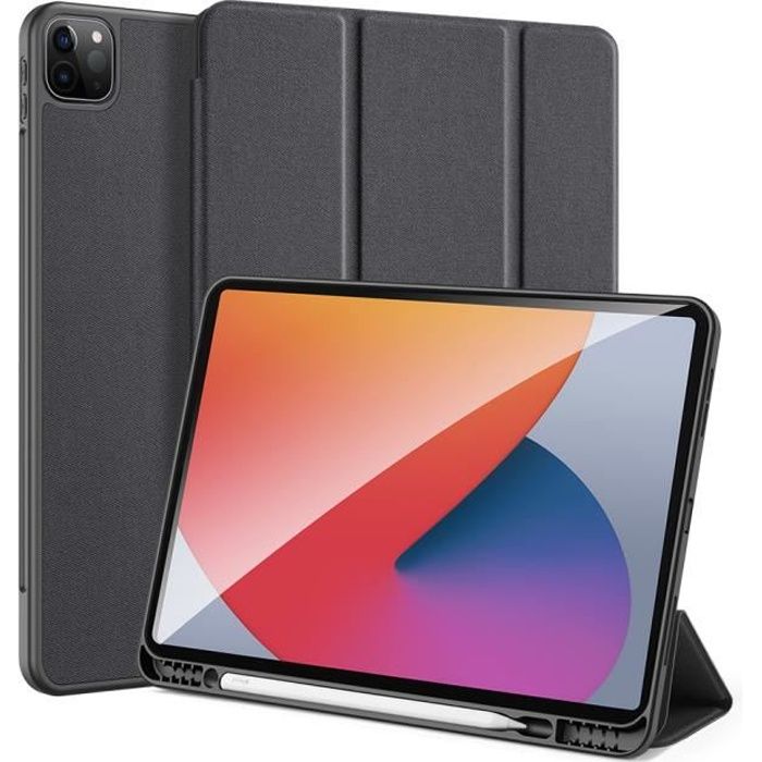 Gris Sidéral Étui en Cuir PU Coque de Rangement Durable Sac de Protecteur avec Poche Intégrée pour iPad Pencil/Samsung S Pen/Surface Pen/Logitech Crayon FINTIE Housse pour Pencil 