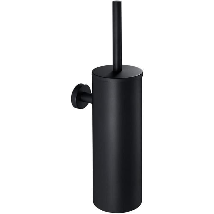 Bamodi Porte-Brosse WC Inox Avec Tête Interchangeable - Brosse Toilette Murale Hygiénique Argentée