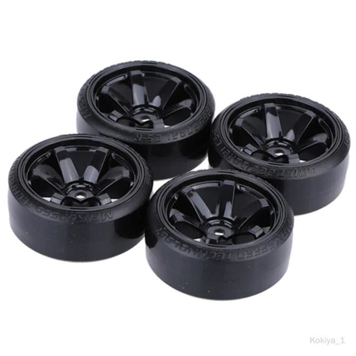 Pneus Et Roues 1/10 RC - 12mm De Moyeu - Pour Camion, Buggy, Voiture Sur Chenilles - Neuf