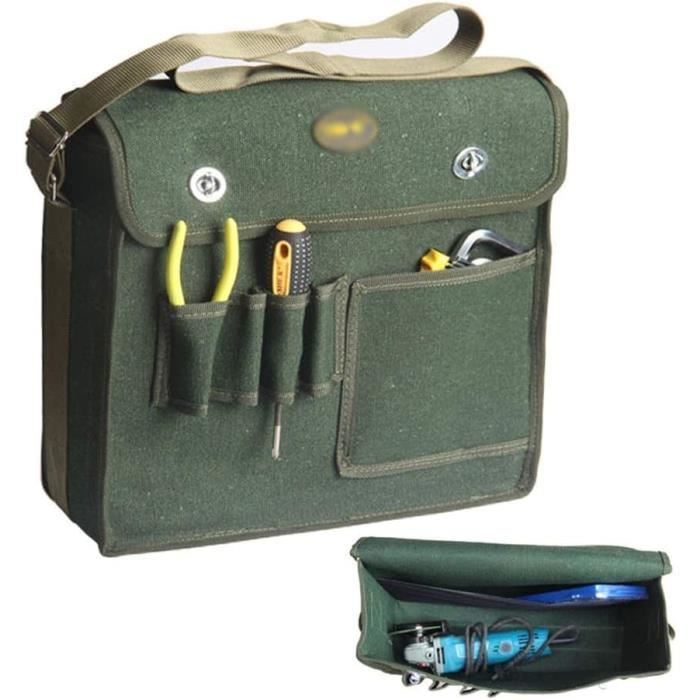 HAUTMEC Sac à Outils Professionnel Pliable De 33 Cm De Large Ouverture