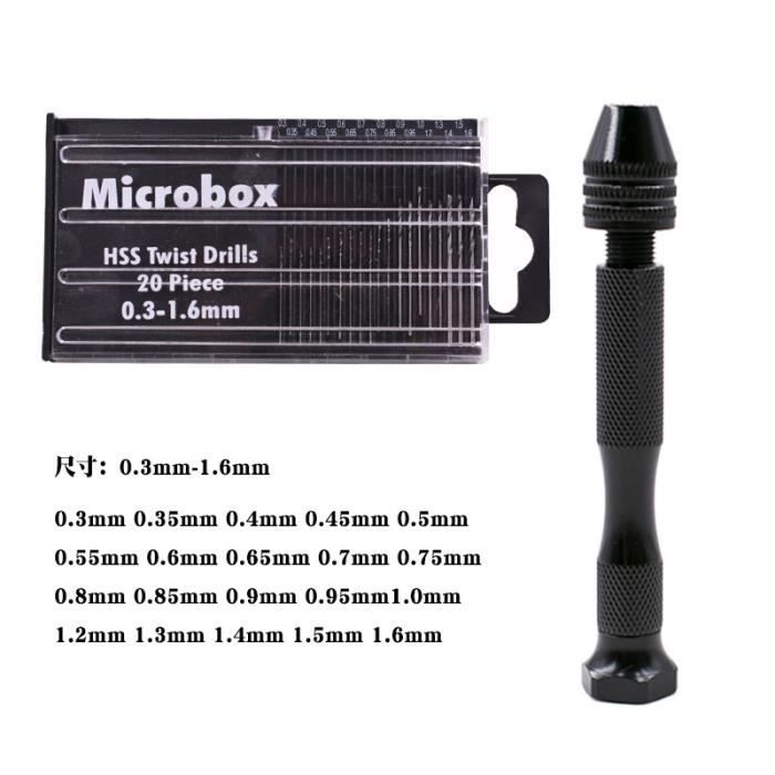 Perceuse Stylo électrique Comius Sharp – 10 Forets 0,6-2,2 Mm, USB Rechargeable, Vitesse 5000-25000 Tr/min - 10