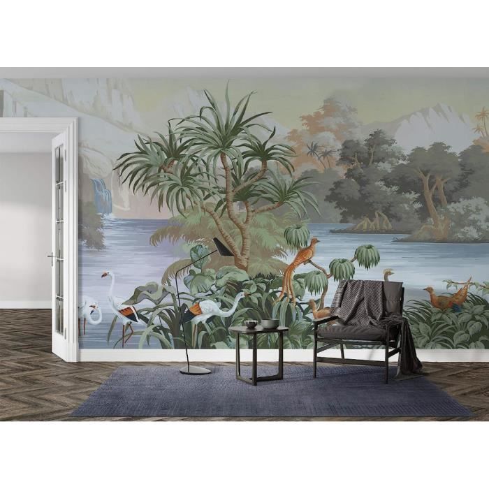 Papier Peint Panoramique, une version sur mesure, Volée d'oiseaux dans ...