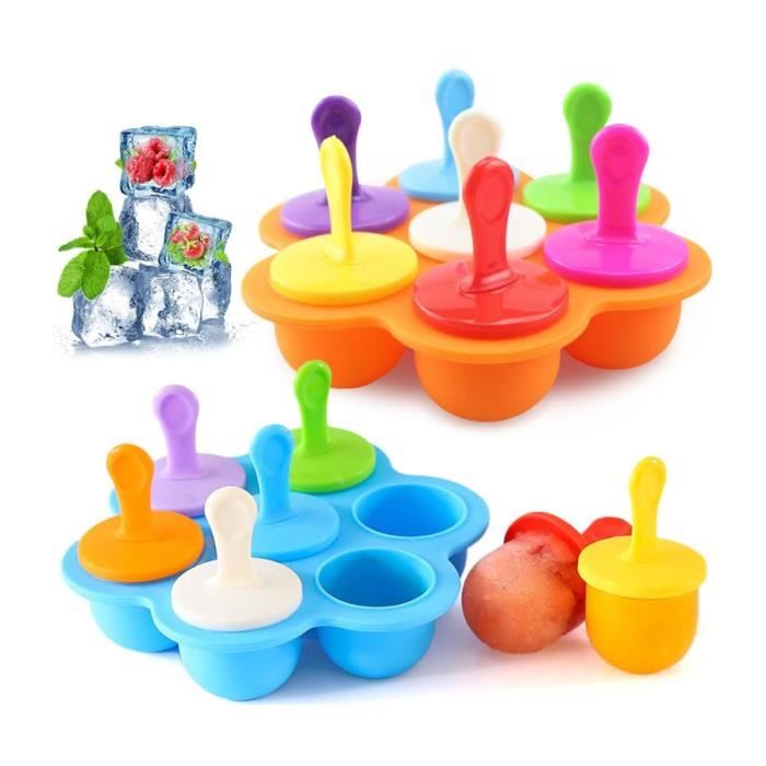 Moule Glace Silicone 6 Cellules, Mini Moule à Glace En Silicone