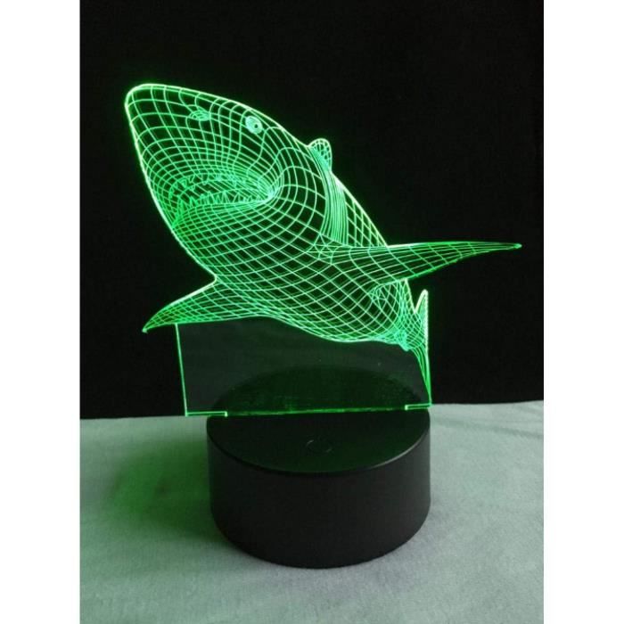 Loveboat 3D Glow LED Lamp - Optical Illusion 7 Color Changing Art Sculpture Light, Rechargeable, For Home Decor (Two Half Face Design) - View #5