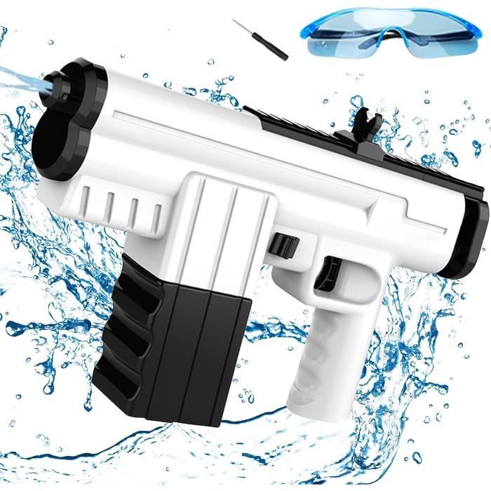 PEARL pistolet à eau avec accu: Set de 4 pistolets à eau électriques avec accessoire de réservoir, jusqu'à 10 m, 650 ml (pistolets à eau avec réservoirs PEARL pistolet à eau avec accu: Set de 4 pistolets à eau électriques avec accessoire de réservoir, jusqu'à 10 m, 650 ml (pistolets à eau avec réservoirs