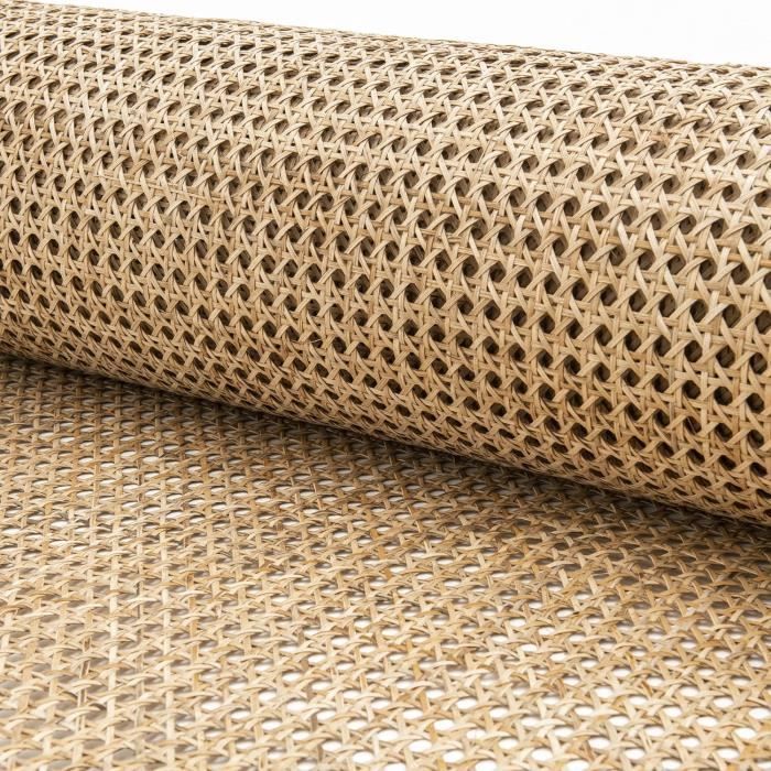 Duqulle Rouleau De Cannage En Rotin Naturel 50x150 Cm – Sangle Tissée En PE Étanche, Idéal Pour Restauration De Meubles, Chaises, Fauteuils Et Projets Bricolage DIY