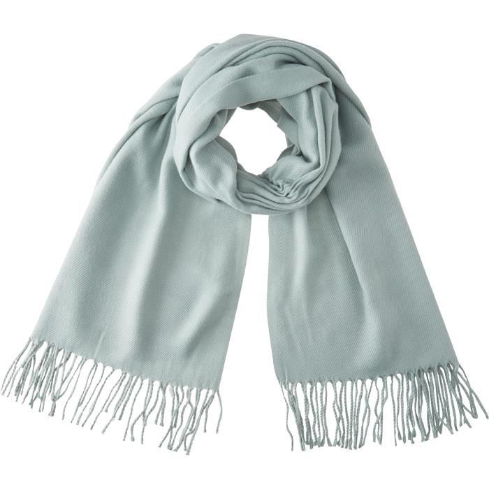Foulard rayé en orange/ blanc - soie | E-Shop: mode à petit prix