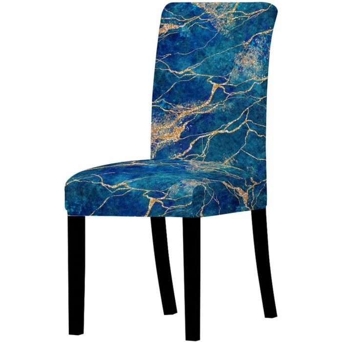 Housse de Chaise Salle à Manger Extensible 4 Pièces,Housse de Chaise Universelle Lavables,Couverture de Chaise Feuilles Beiges