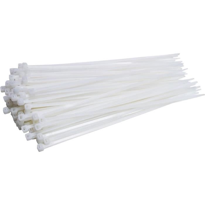 Lot De 100 Attaches Parisiennes (serre-câbles) Nylon 9 Cm - Autobloquantes, Pour Câbles, Automobile, Bricolage