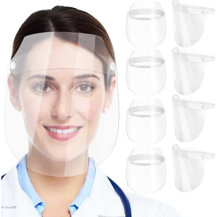 Adulte écran Facial Visage Complet Protection Visière Écran plus Visage Cadre Lunettes
