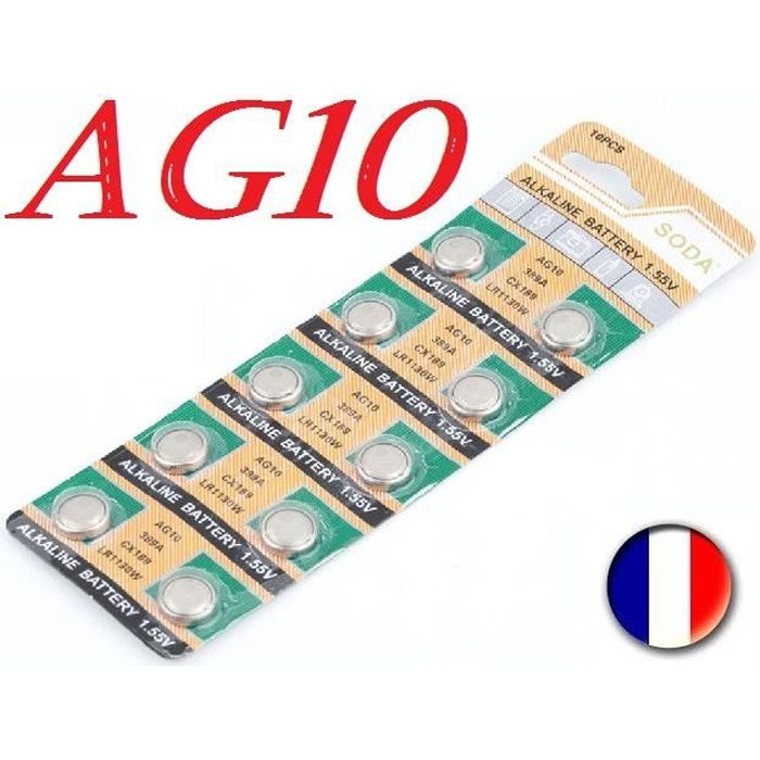 10 Piles Bouton AG10 LR1130 389 SR1130 189 Cdiscount Jeux Jouets