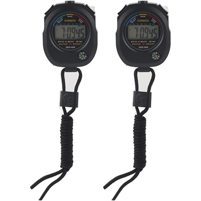 VBESTLIFE compteur d'alarme Chronomètre électronique de sport 1/100