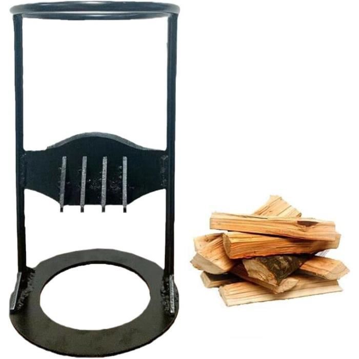 DRAGON RIOT Petit Fendeur De Bois Manuel - Cale Fendage Acier Noir Portable