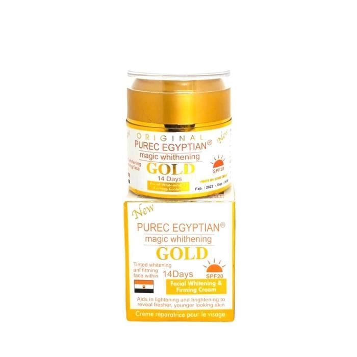 Crème De Visage Purec Gold – FPS 5, éclaircissante à L'acide Kojique, 60 Ml, Neuve