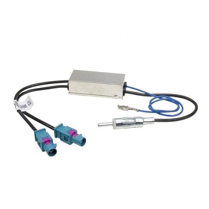 ADAPTATEUR POUR ANTENNE DOUBLE AUDI SEAT SKODA …