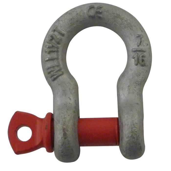 Manille lyre galvanisee 22 mm 4.75 T haute resistance