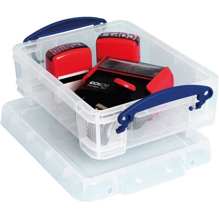 Boîte De Rangement PVC Transparent 150 Litres Avec Couvercle - 48 X 80 X 60 Cm