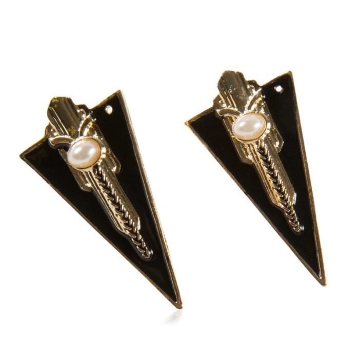 Boucles d'oreilles vintages fleurs or et rubis - Bijoux anciens