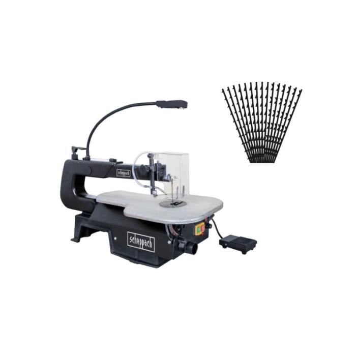 Scie à Chantourner Scheppach DECO-XLST - 120W Avec Pédale Et Support - Neuf