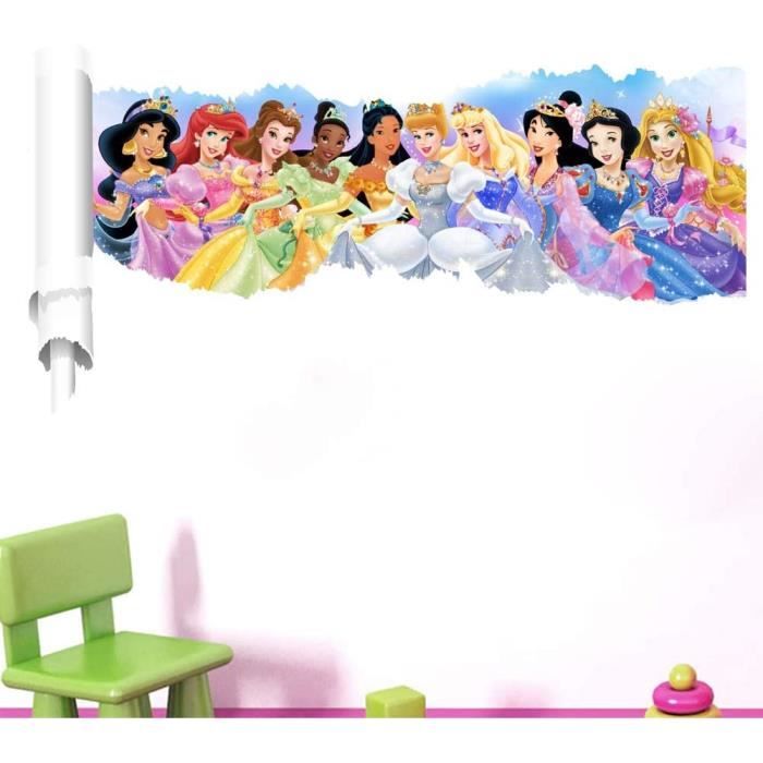 Princesses Stickers Muraux Princesses Disney Chambre D Enfants Stickers Mural Enfant Fille Chambre Bebe Wall Sticker Kids Autoco124 Cdiscount Maison