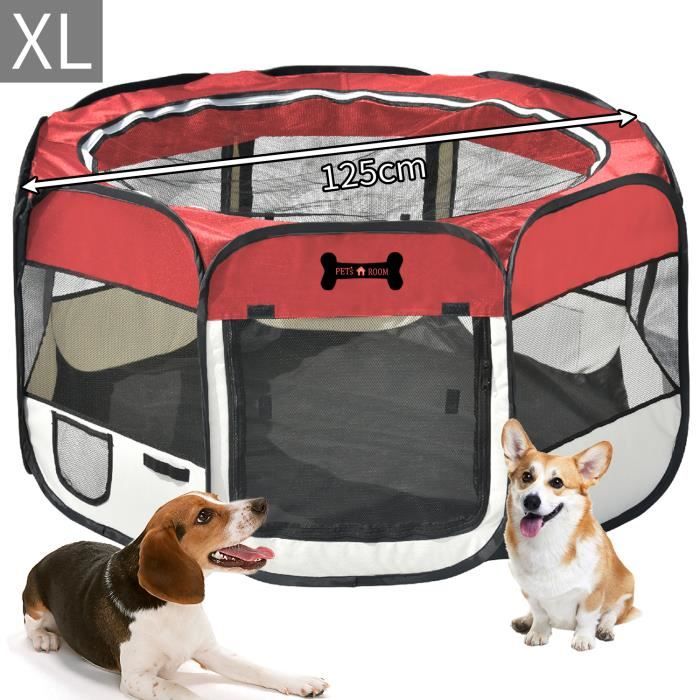 Mc Star Oxford Enclos Pliable Grand Parc Pour Animaux Chiens Chiots Chats Lapins Cochons D Inde A L Interieur Ou A L Exterieur Cdiscount