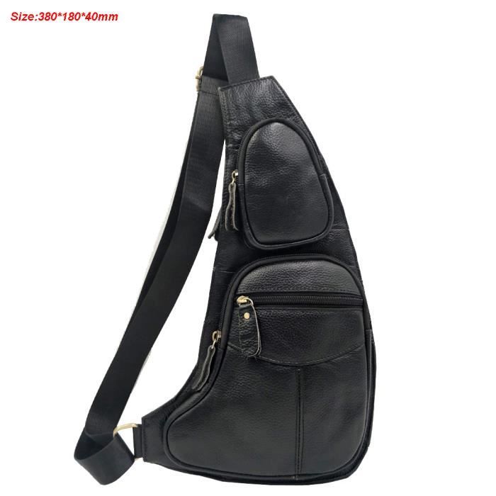 Sac A Dos Sac Bandouliere En Cuir Vintage Pour Homme Sac Bandouliere Bandouliere Pour Moto Pour Voyage Pochette De Type Black Achat Vente Sac A Dos 6942194517053 Cdiscount