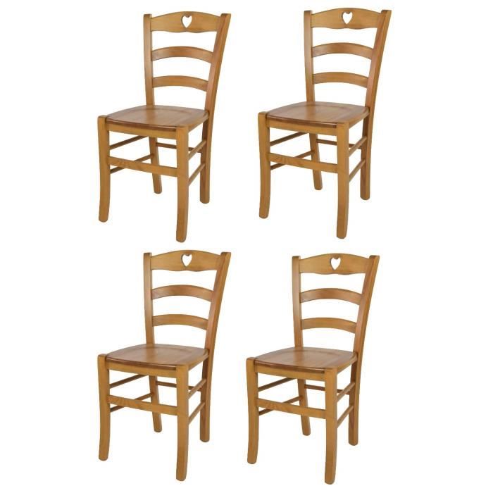 Tommychairs  Set 4 chaises Cuore pour la Cuisine, Bar et la Salle à