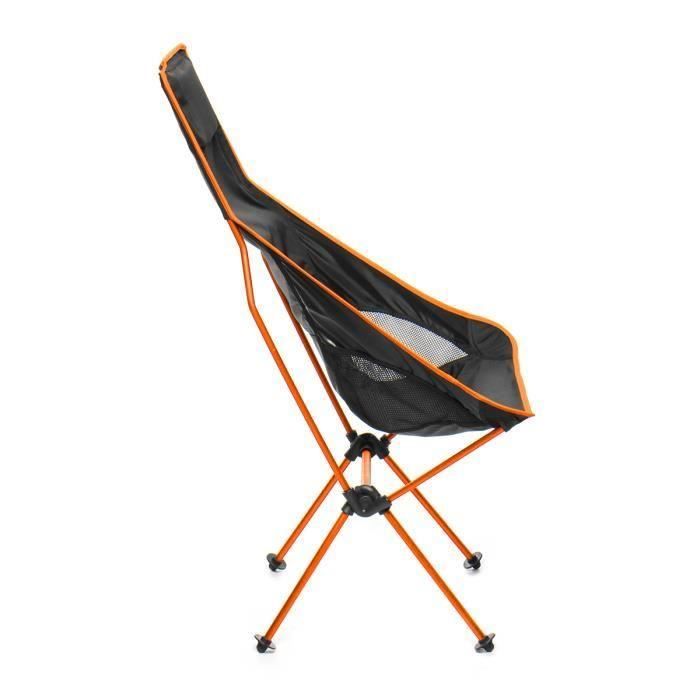 Chaise de camping pliante portable chaise de p/êche si/ège tabouret Camping loisirs pique-nique chaise de plage avec dossier sac de rangement Pesca Iscas Tackle