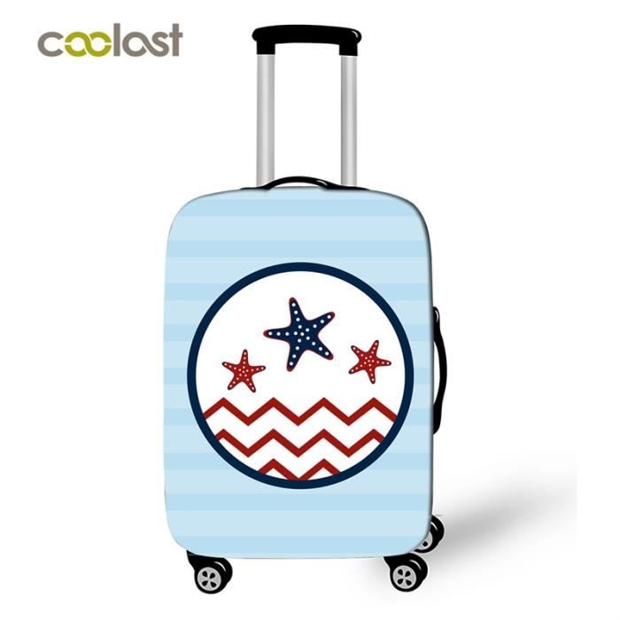 Housse De Valise Lavable – Motif Girafe – Protège Contre Rayures Et Saletés – Tailles S à XL (45–81 Cm)