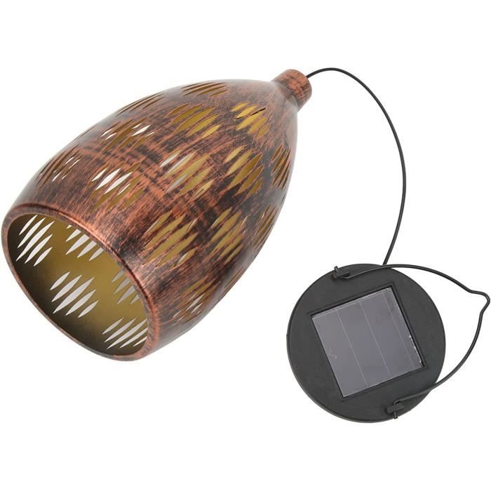 Lampe Solaire Suspendue Extérieure Double Tête Pluuttiem – LED Lustre Imperméable IP65 Pour Jardin, Terrasse, Abri