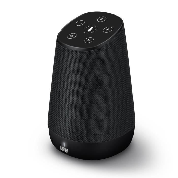 Enceinte Alexa – Assistant Vocal  Alexa – AUGUST Venus – Haut-Parleur connecté  Sans-Fil, Wifi et Bluetooth Spotify / Airplay - Cdiscount TV Son Photo