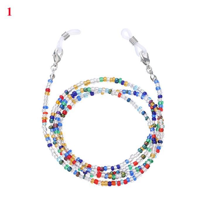 QUARKZMAN Lunettes Chaîne, 35" Perlé Lunettes Soleil Sangle Support