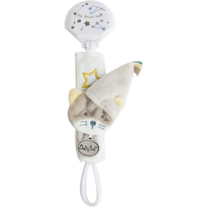 Doudou Babynat Doudou Babynat Chat Gris Bn0310 Attache Tetine Les Cometes Cdiscount Puericulture Eveil Bebe