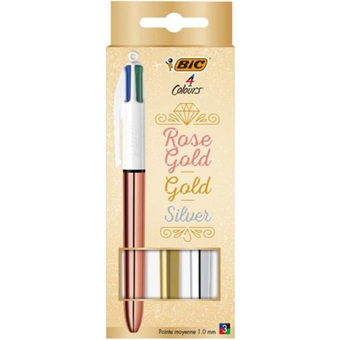 Stylo bille rétractable - Rose - Gel-ocity Quick Dry - Pointe