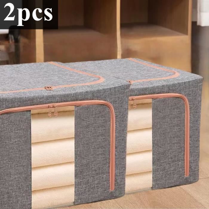 Sac De Rangement Sous Lit 100L Étanche – Organisateur XXL Oxford Bleu Pour Couettes, Vêtements, Jouets
