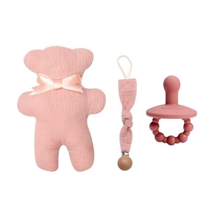 Bopoobo bébé sucette chaîne musique hochet dessin animé petit ours avec  sucette peluche poupée jouets apaisant jouet créatif pour no - Cdiscount  Jeux - Jouets