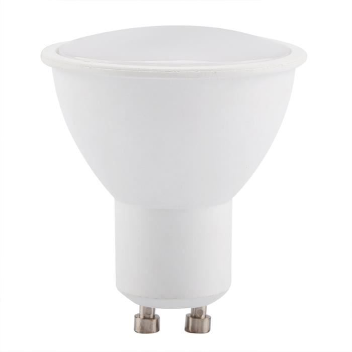 4 ampoules de projection GU10 3W RVB, blanc chaud 16 ampoule à DEL