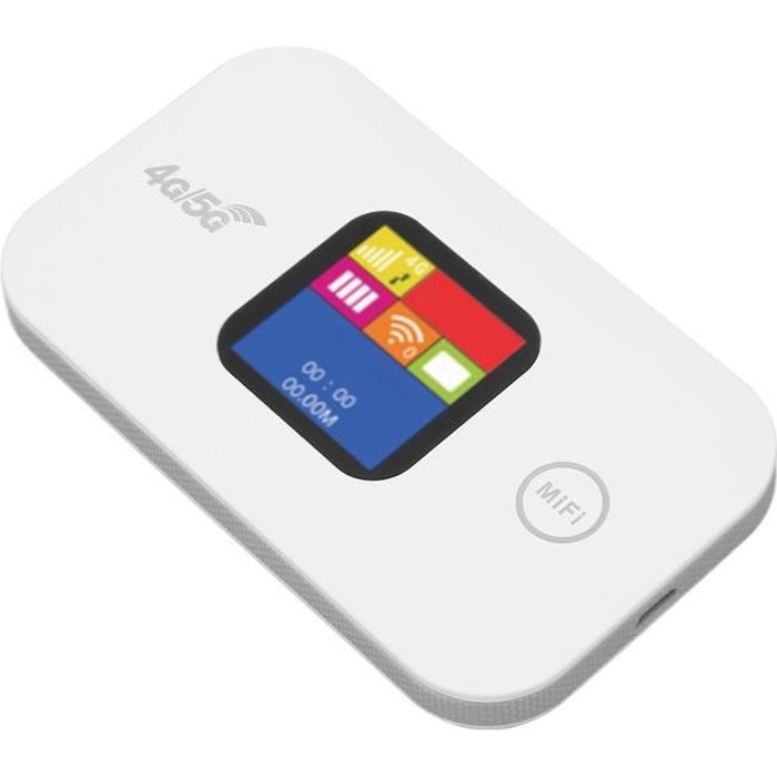 Routeur WiFi 4G – DIOCHE – Modèle Mobile – 150 Mbps – Prend en charge jusquà 10 utilisateurs – Écran LCD