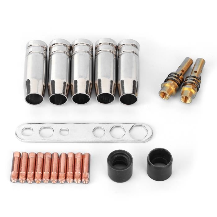 Lot 10 Buses Contact Cuivre 1mm Pour Torche MIG 15AK - Haute Conductivité & Durabilité Soudage