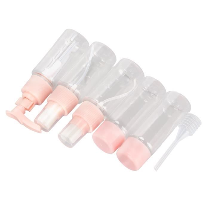 Contenants De Voyage En Silicone 30ml - Bouteilles Shampoing Rechargeables Anti-Fuite, Kit Toilette Portable