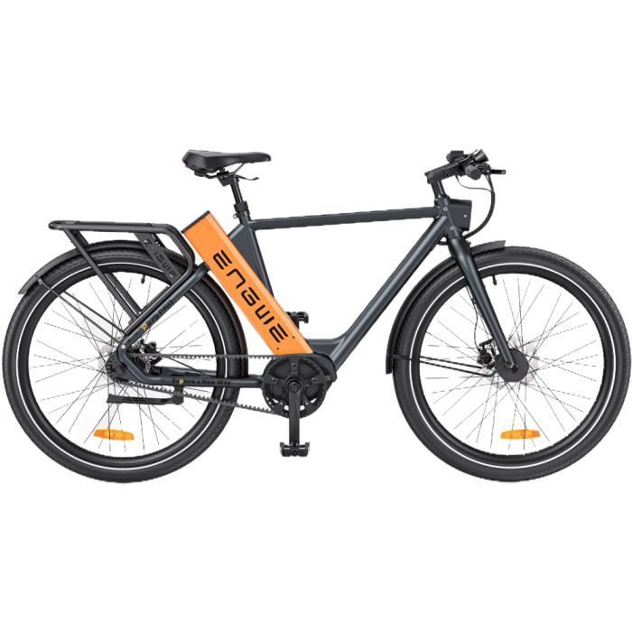 velo electrique homme adulte ENGWE P275 Pro 27.5 pouces Autonomie 260km moteur central 250W e-bike de Ville 36V19.2AH Orange