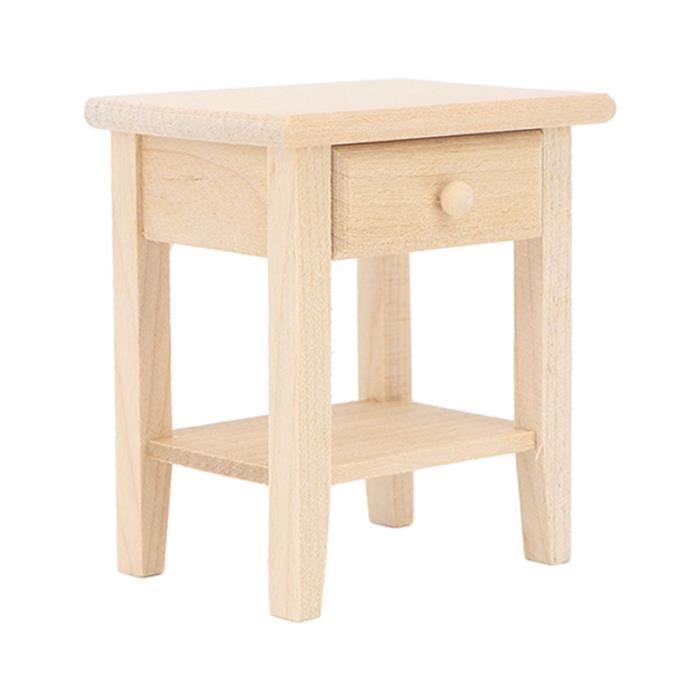 Meuble TV - SURENHAP - Maison de Poupée 1:12 - Bois de Hêtre - Livré