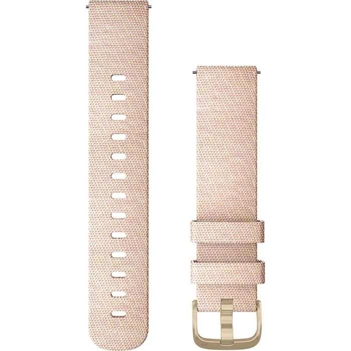 Bracelet de montre Quick Release 20mm Nylon tiss Rose poudr