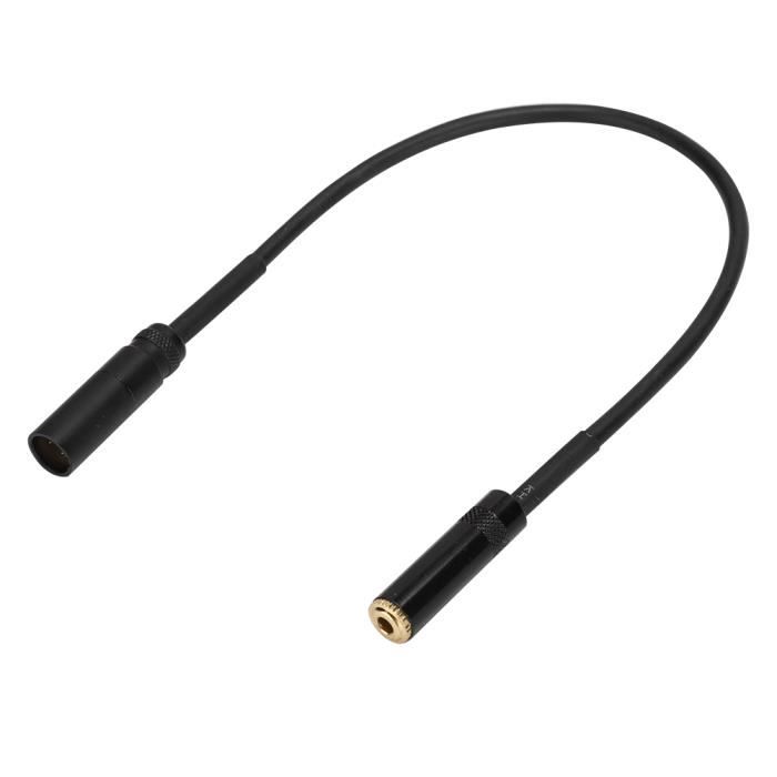 Câble Adaptateur Audio Bidirectionnel 3.5 Mm Femelle Vers 2 Broches K - Compatible Baofeng UV-5R, Kenwood, Retevis