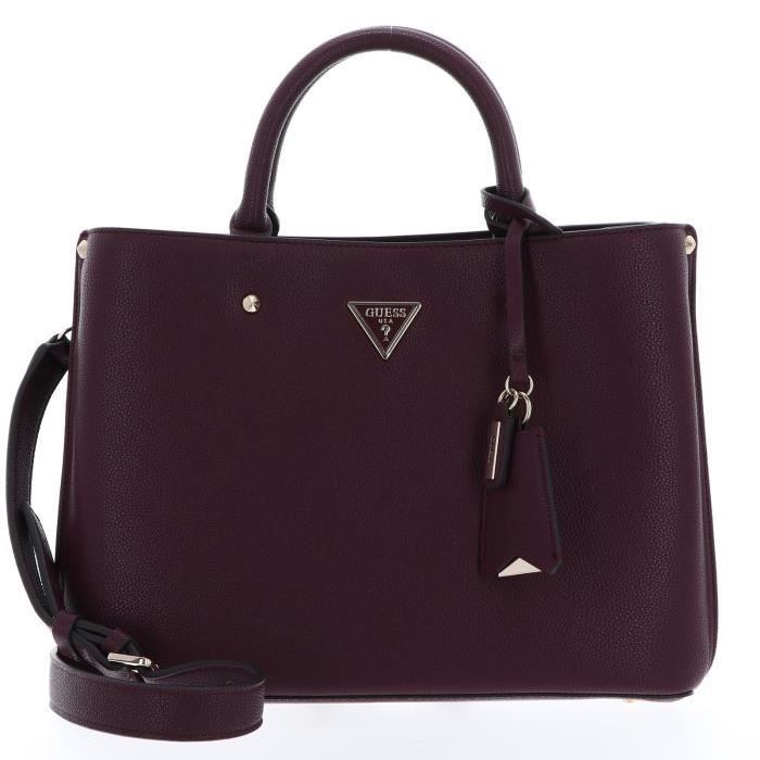 Sac à Main GUESS Malva Girlfriend Satchel - Couleur Almond (beige) - Neuf Avec étiquettes - 100% Polyuréthane