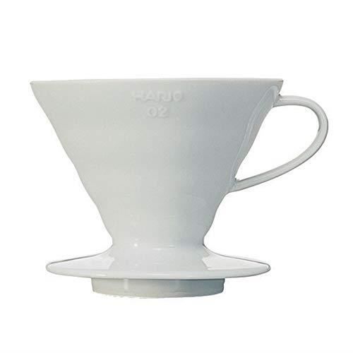 Hario V60 02 - Porte filtre café en céramique blanche 1 à 4 tasses V60